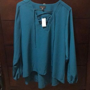 ⭐️Lace Up Blouse⭐️